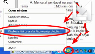 tips Eset NoD32 mematikan sementara tips Eset NoD32 mematikan sementara