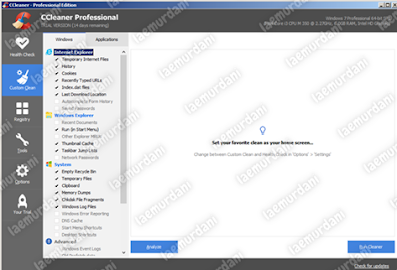 aplikasi ccleaner untuk membersihkan file sampah pada Komputer aplikasi ccleaner untuk membersihkan file sampah pada Komputer